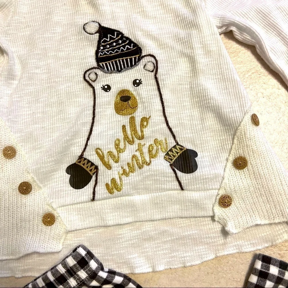 RARE EDITIONS 2-piece Teddy Bear outfit baby 24M